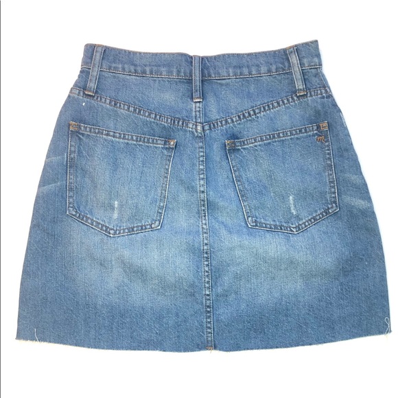 Madewell A-line Demin MiniSkirt NWT Size 26 - Picture 2 of 3